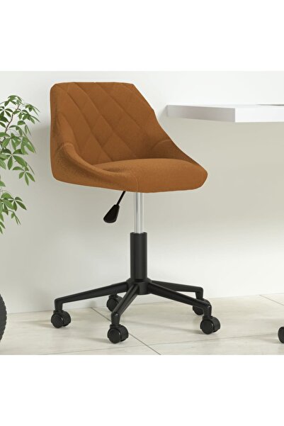 Concept Scaun de birou pivotant, maro, catifea