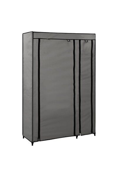 Concept Dulap pliabil de haine, gri, 110x45x175 cm, textil