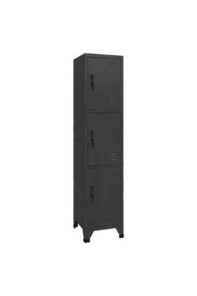 Concept Ντουλάπι αρχειοθέτησης, ανθρακί, 38x45x180 cm, ατσάλι