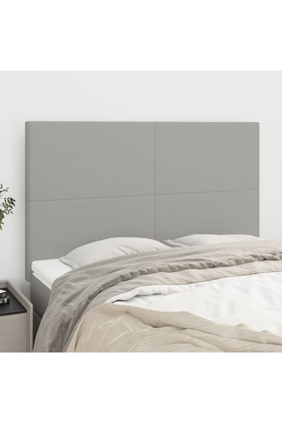 Concept Κομοδίνα, 4 τεμάχια, ανοιχτό γκρι, 72x5x78/88 cm, ύφασμα