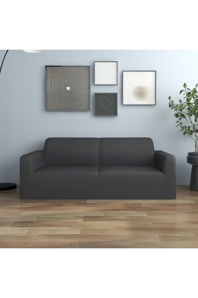 Concept Husă elastică pentru canapea 2 locuri poliester jersey antracit