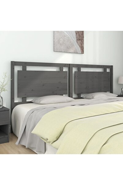 Concept Κομοδίνο, γκρι, 205,5x4x100 εκ., μασίφ ξύλο πεύκου