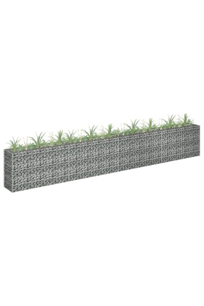 Concept Υπερυψωμένο κρεβάτι από συρματοκιβώτιο, 360 x 30 x 60 cm, ανοξείδωτο ...