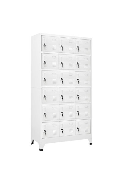 Concept Ντουλάπι με 18 διαμερίσματα, μεταλλικό, 90x40x180 εκ.