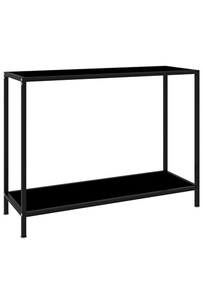 Concept Τραπέζι κονσόλας, μαύρο, 100 x 35 x 75 cm, σκληρυμένο γυαλί