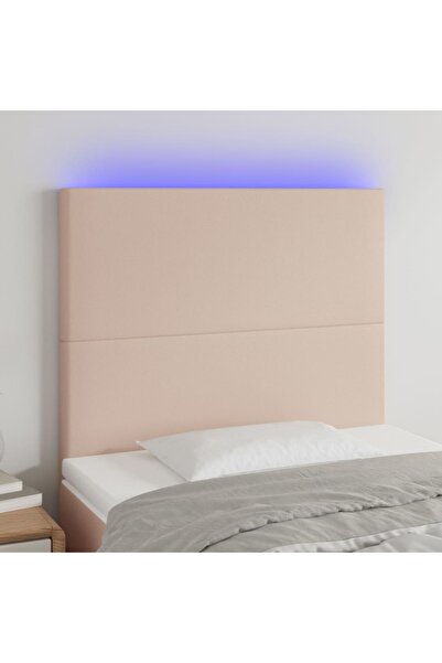 Concept Κεφαλάρι LED καπουτσίνο 90x5x118/128cm, οικολογικό Δερμάτινο