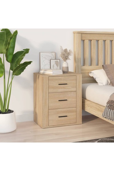 Concept Κομοδίνο, δρυς sonoma, 50x36x60 cm, επεξεργασμένο ξύλο