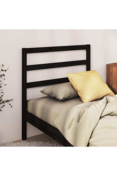 Concept Κομοδίνο, μαύρο, 96x4x100 cm, μασίφ ξύλο πεύκου