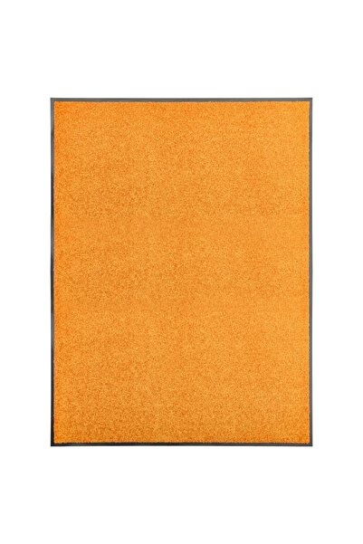 Concept Πλενόμενο πορτοκαλί χαλάκι πόρτας 90x120 εκ.