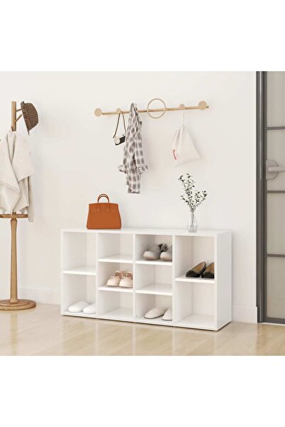 Concept Shoe cabinet, white, 103x30x54.5 cm, chipboard