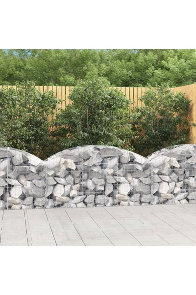 Concept Coș gabion arcuit, 150x50x60/80 cm, fier galvanizat