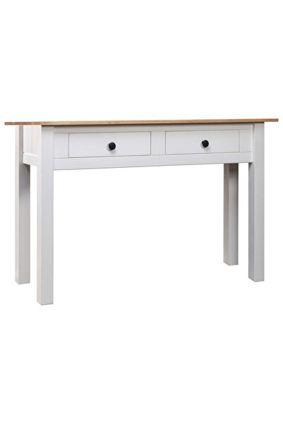 Concept Τραπέζι κονσόλας, λευκό, 100x40x72 cm, μασίφ ξύλο πεύκου, σειρά Panama