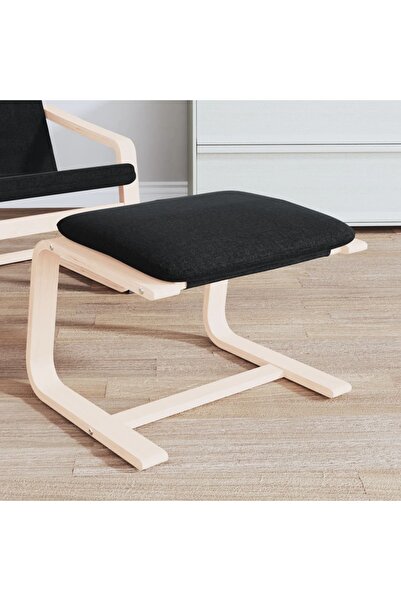 Concept Taburet, negru, 51 x 41 x 40 cm, material textil