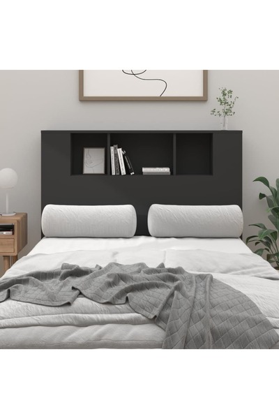 Concept Κομοδίνο με ντουλάπα, μαύρο, 120x18,5x104,5 εκ.