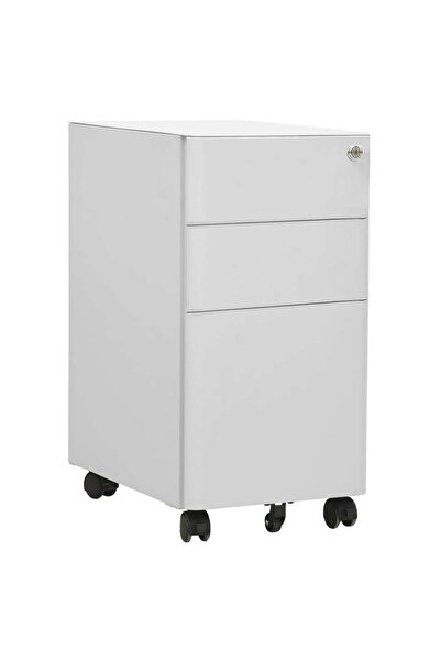 Concept Κινητό ντουλάπι αρχειοθέτησης, ανοιχτό γκρι, 30x45x59 cm, ατσάλι