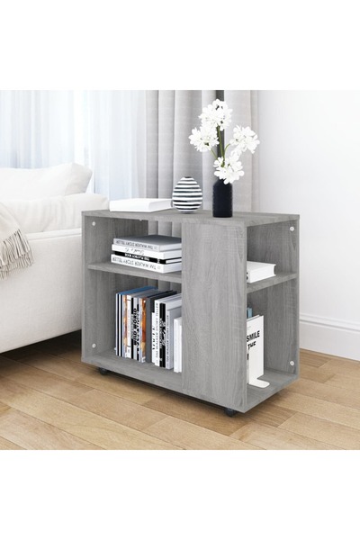 Concept Măsuță laterală, gri sonoma, 70x35x55 cm, lemn compozit