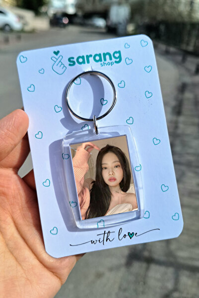 SARANG Şeffaf Çerçeve Anahtarlık - Cool Jennie Blackpink