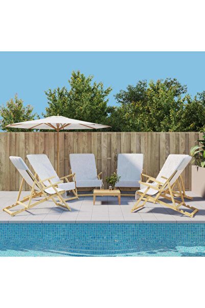 Concept Prosoape de plajă, 6 buc., alb, 60x135 cm, textil 400 GSM