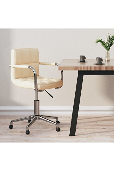 Concept Περιστρεφόμενη καρέκλα γραφείου, κρεμ, ύφασμα