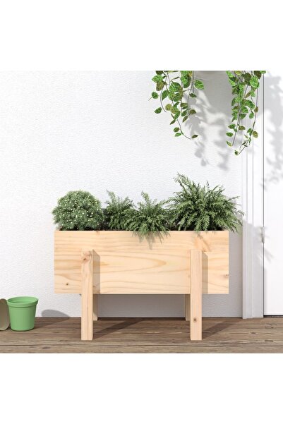 Concept Γλάστρα κήπου, 62x30x38 cm, από μασίφ ξύλο πεύκου