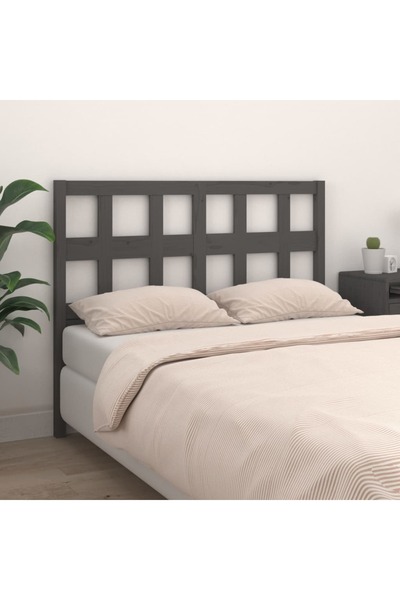 Concept Tăblie de pat, gri, 145,5x4x100 cm, lemn masiv de pin