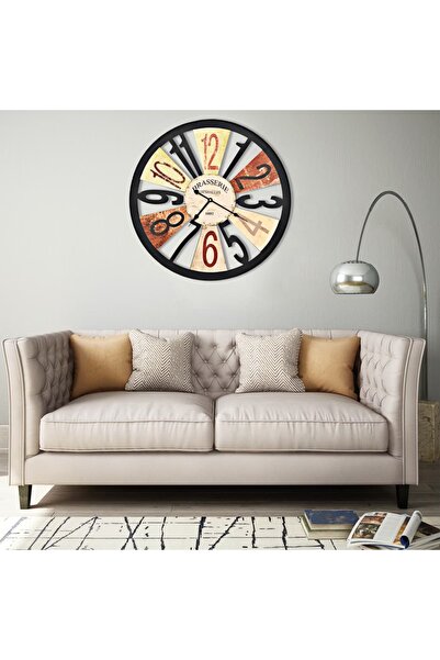 Concept Ρολόι τοίχου, πολύχρωμο, 60 εκ., μεταλλικό