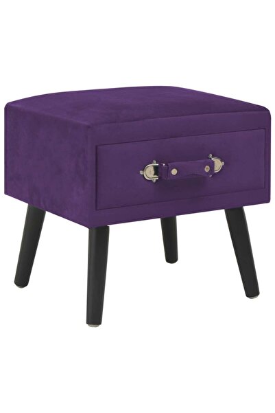 Concept Noptieră, mov închis, 40 x 35 x 40 cm, catifea