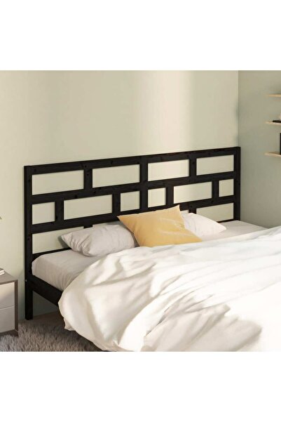 Concept Tăblie de pat, negru, 186x4x100 cm, lemn masiv de pin