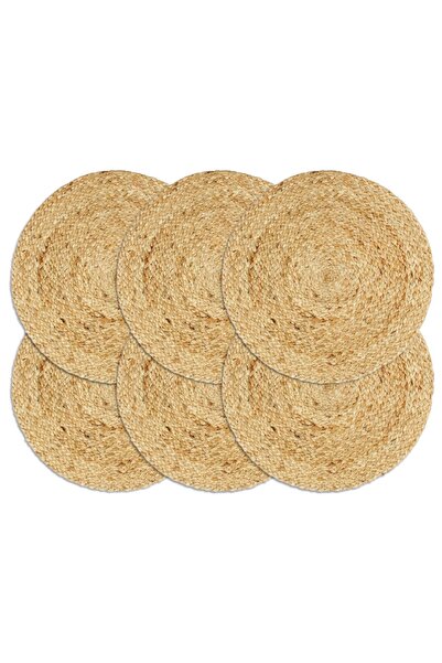 Concept Naproane, 6 buc., , 38 cm, iută, rotund