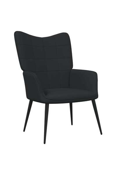 Concept Scaun de relaxare, negru, material textil