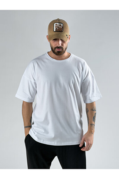 COCOPELLI Oversized Mx White Men's T-Shirt Coc3017