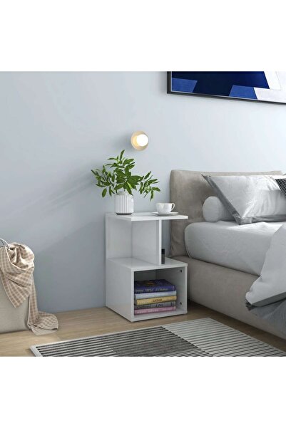 Concept Dulap lateral, alb extra lucios, 35x35x55 cm, PAL