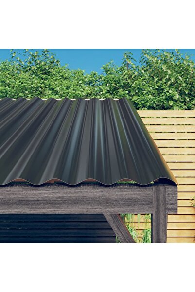 Concept Panouri de acoperiș 36 buc. oțel vopsit antracit 80x36 cm