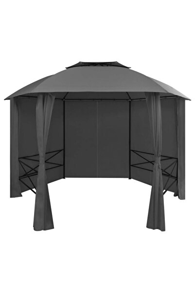 Concept Τέντα κήπου με κουρτίνες, 360x265 cm, εξαγωνική