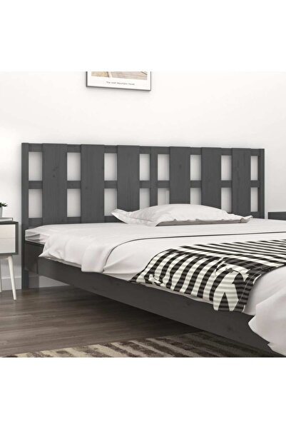 Concept Κομοδίνο, γκρι, 205,5x4x100 εκ., μασίφ ξύλο πεύκου