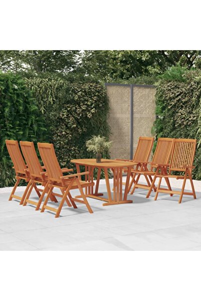 Concept Πτυσσόμενες καρέκλες κήπου, 6 τεμ., από μασίφ ξύλο ευκαλύπτου
