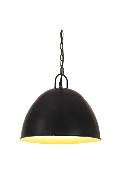 Concept Lustră industrială vintage, negru, 31cm, rotund, 25W, E27