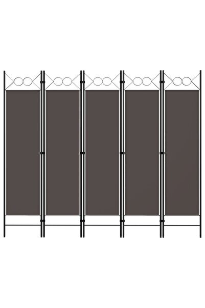 Concept Paravan de cameră cu 5 panouri, antracit, 200 x 180 cm