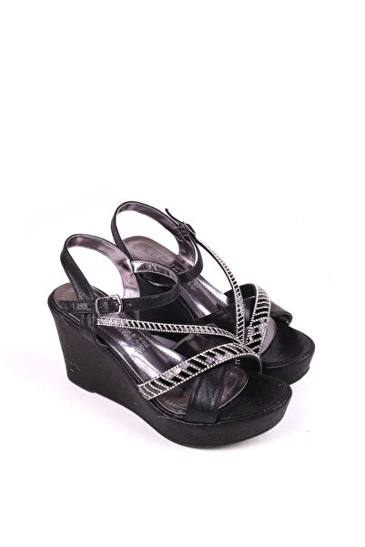 LE GUZZİ 4715 Femei 9 cm talpă wedge cu pietre aplicate Volumul sandale