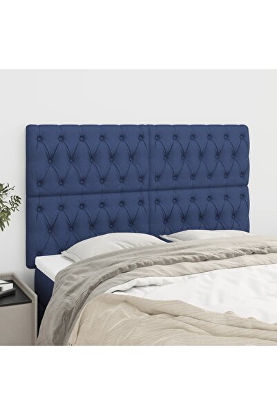 Concept Tăblii de pat, 4 buc, albastru, 80x7x78/88 cm, textil