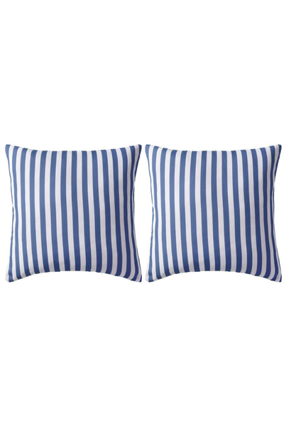 Concept Μαξιλάρια εξωτερικού χώρου, 2 τεμ., Ριγέ σχέδιο, 45x45 εκ., μπλε σκούρο
