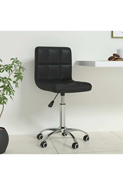 Concept Scaun de birou pivotant, negru, piele ecologică