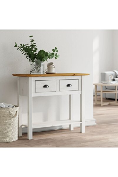 Concept Κονσόλα "BODO", καφέ, 90x34,5x73 cm, μασίφ ξύλο πεύκου