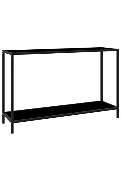 Concept Τραπέζι κονσόλας, μαύρο, 120 x 35 x 75 cm, σκληρυμένο γυαλί