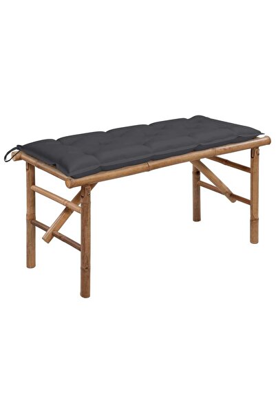 Concept Πτυσσόμενο παγκάκι κήπου με Μαξιλάρι, 118 εκ., από Μπαμπού