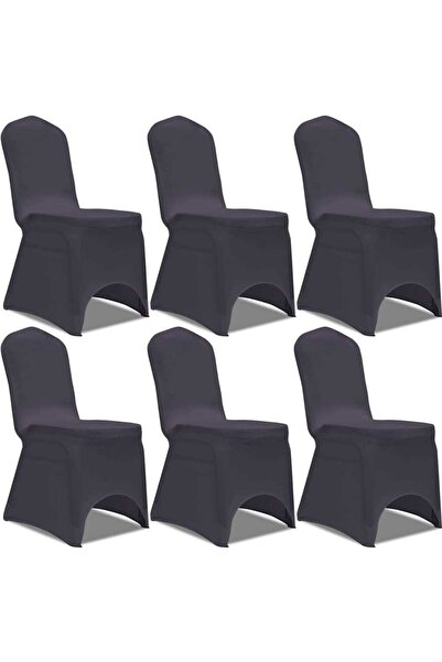 Concept Husă de scaun elastică, 6 buc., antracit