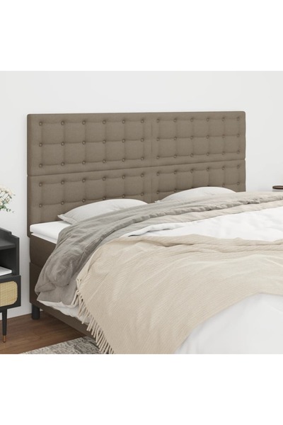 Concept Κομοδίνα, 4 τεμάχια, γκρι-μπεζ, 90x5x78/88 cm, ύφασμα