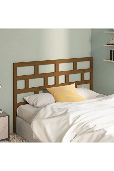 Concept Tăblie de pat, maro miere, 146x4x100 cm, lemn masiv de pin