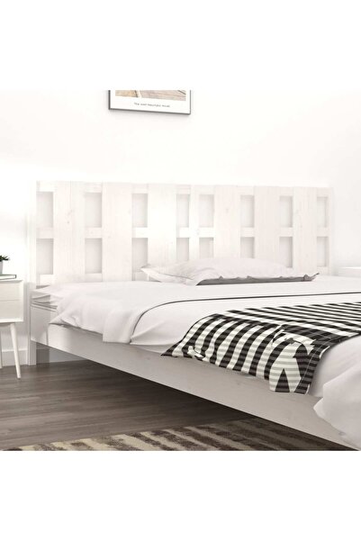 Concept Tăblie de pat, alb, 205,5x4x100 cm, lemn masiv de pin