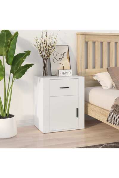 Concept Noptieră, alb, 50x36x60 cm, lemn compozit